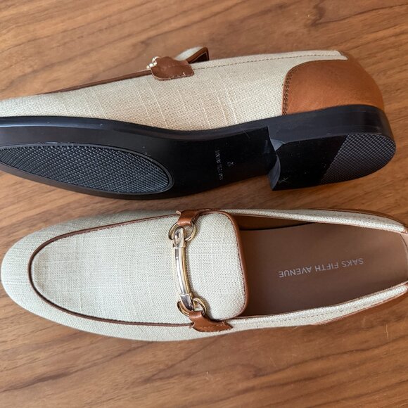Linen & Leather Men\'s buckle bit Loafer - Saks Fifth Avenue main image 4